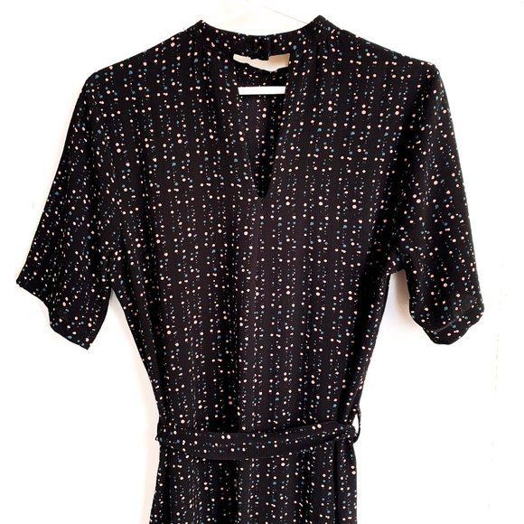 NWT jacqueline de yong piper 2/4 dress black dot 8 - Picture 8 of 10